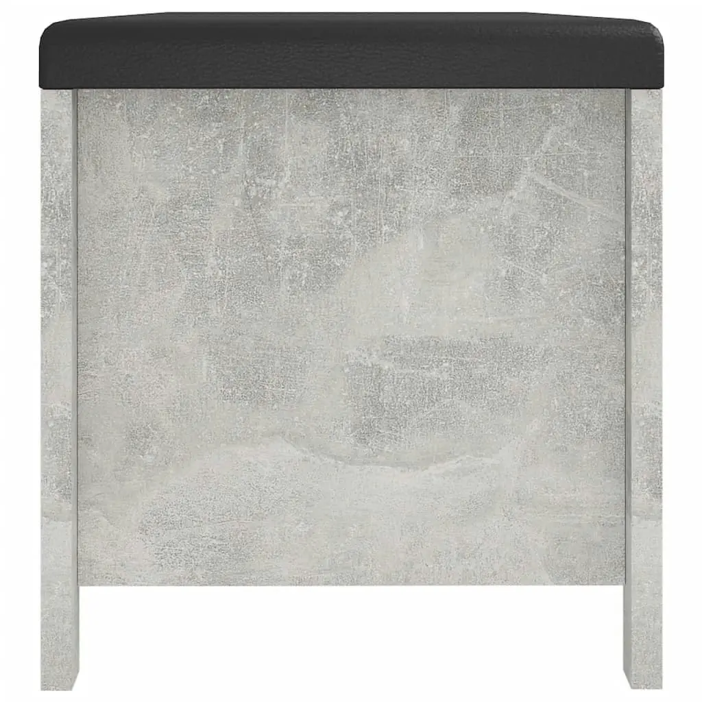 Storage Box with Cushion Concrete Grey 105x40x45 cm 3279330