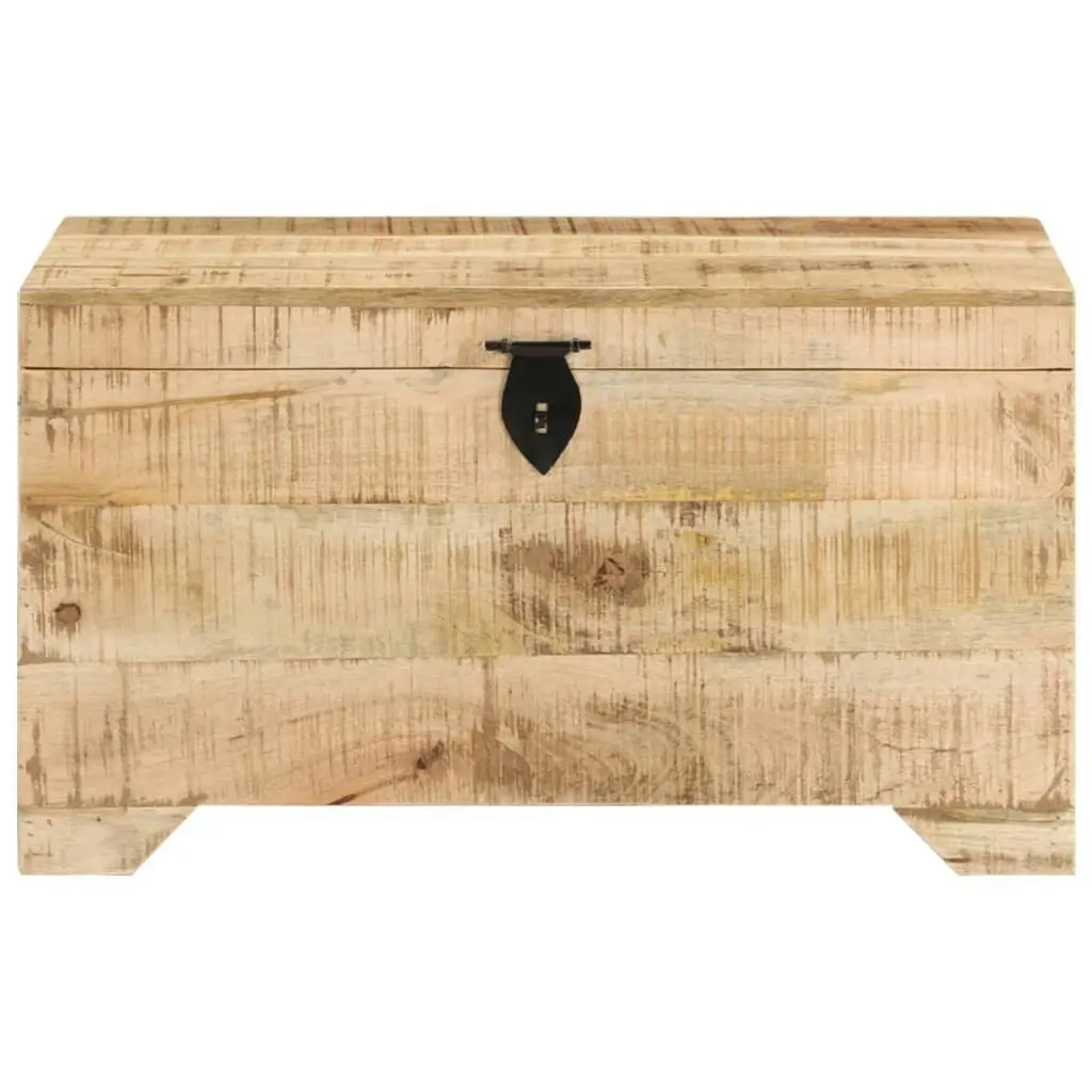 Storage Chest Solid Rough Mango Wood 328293