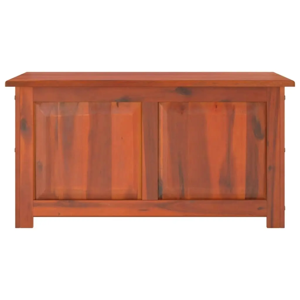 Storage Chest with Lid Brown Solid Wood Acacia 364916