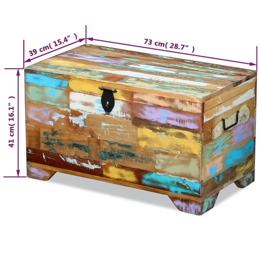 Storage Chest Solid Reclaimed Wood 243277