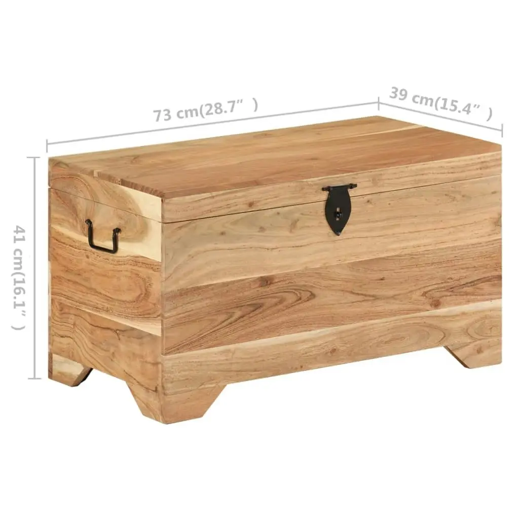 Storage Chest Solid Acacia Wood 328294