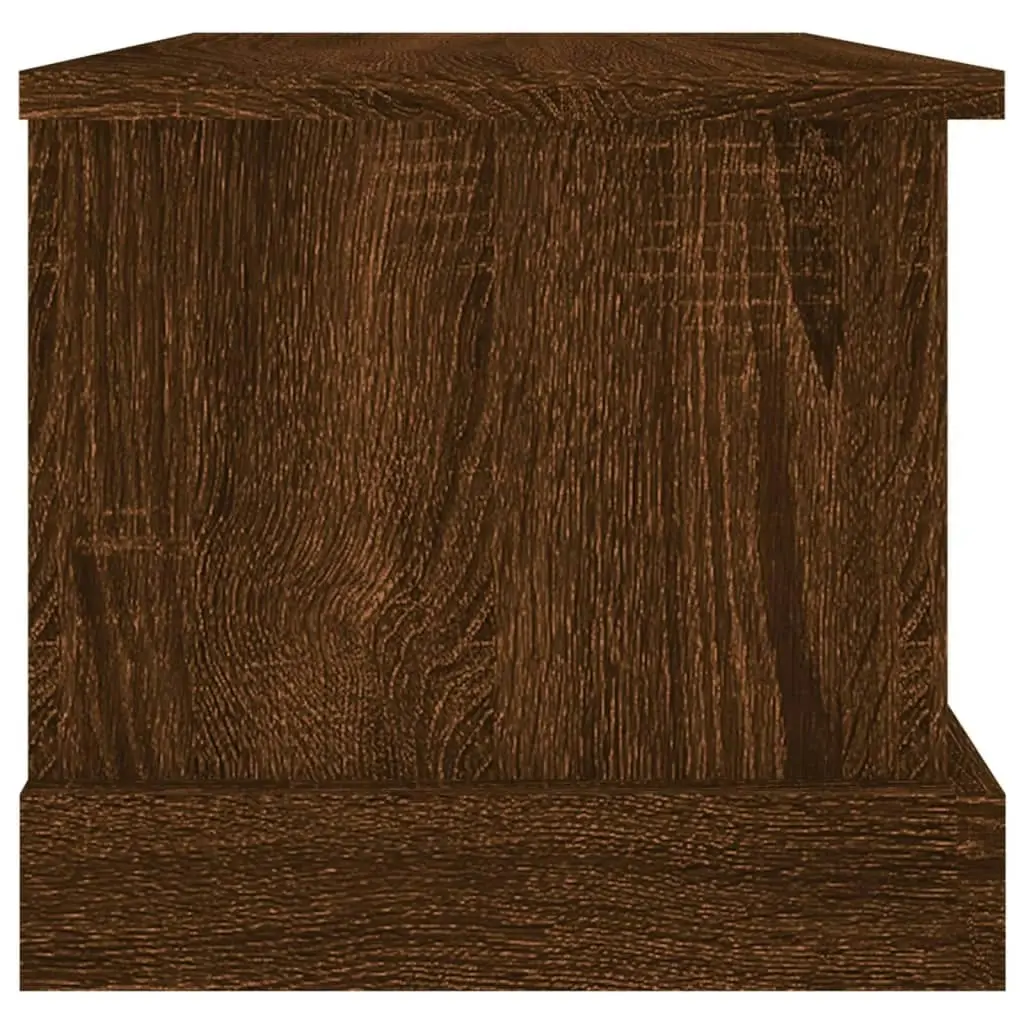 Storage Box Brown Oak 50x30x28 cm Engineered Wood 816503