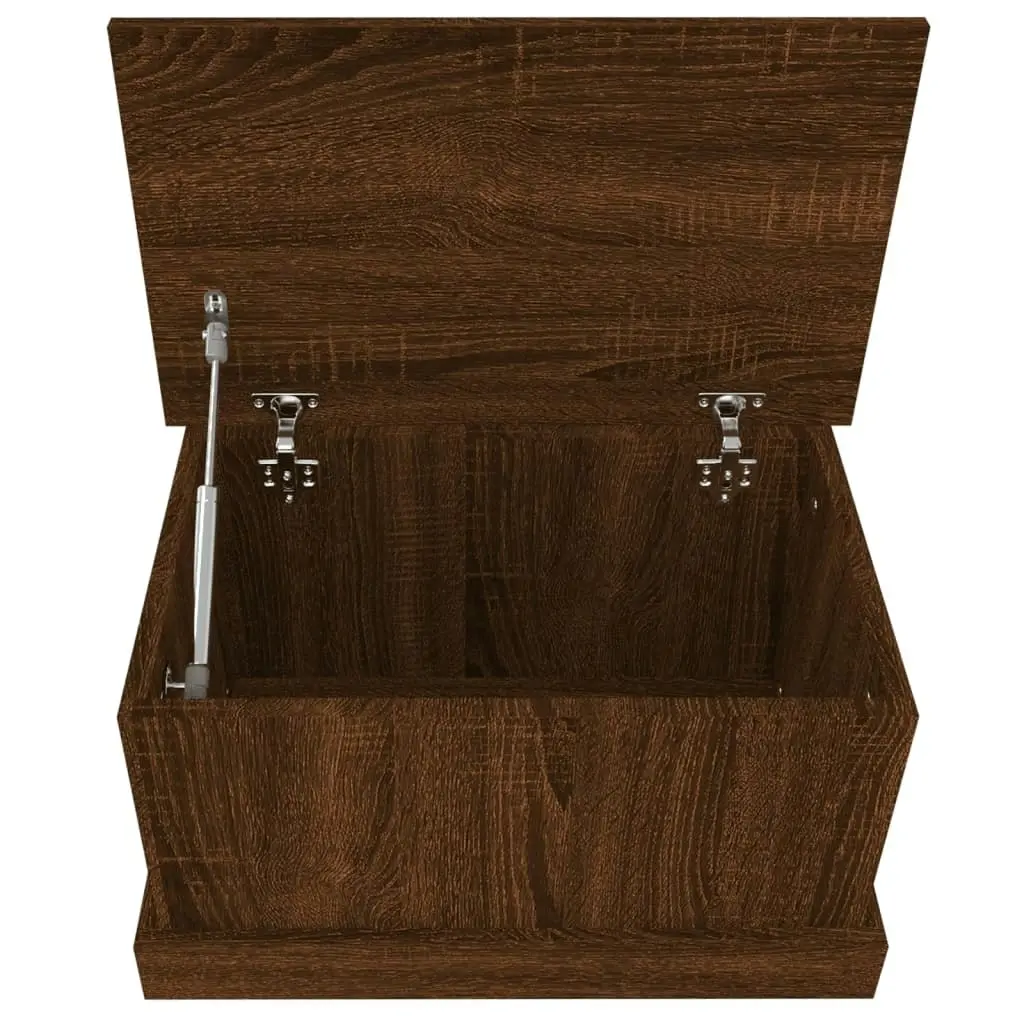 Storage Box Brown Oak 50x30x28 cm Engineered Wood 816503