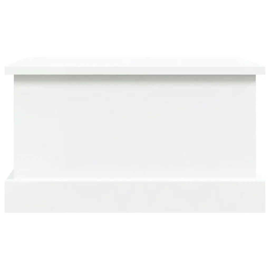 Storage Box High Gloss White 50x30x28 cm Engineered Wood 816498