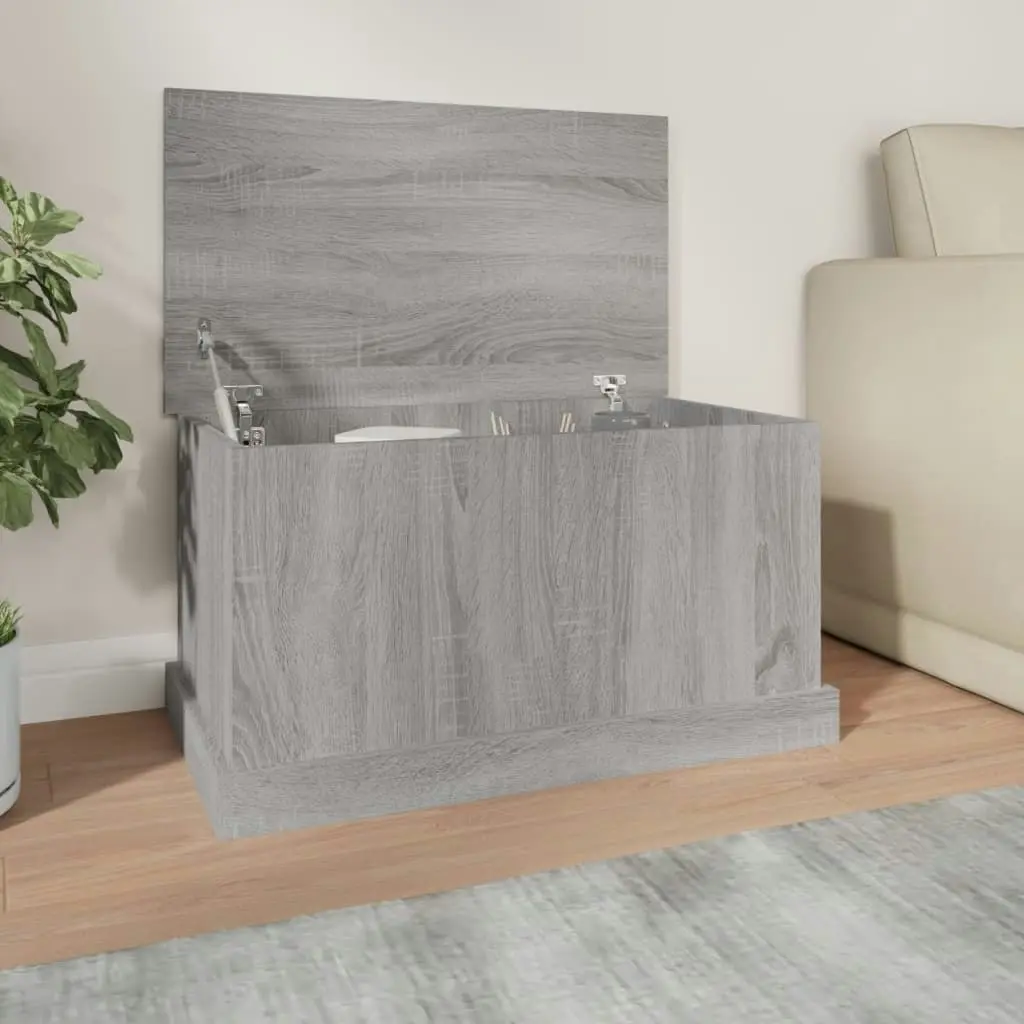 Storage Box Grey Sonoma 70x40x38 cm Engineered Wood 816510