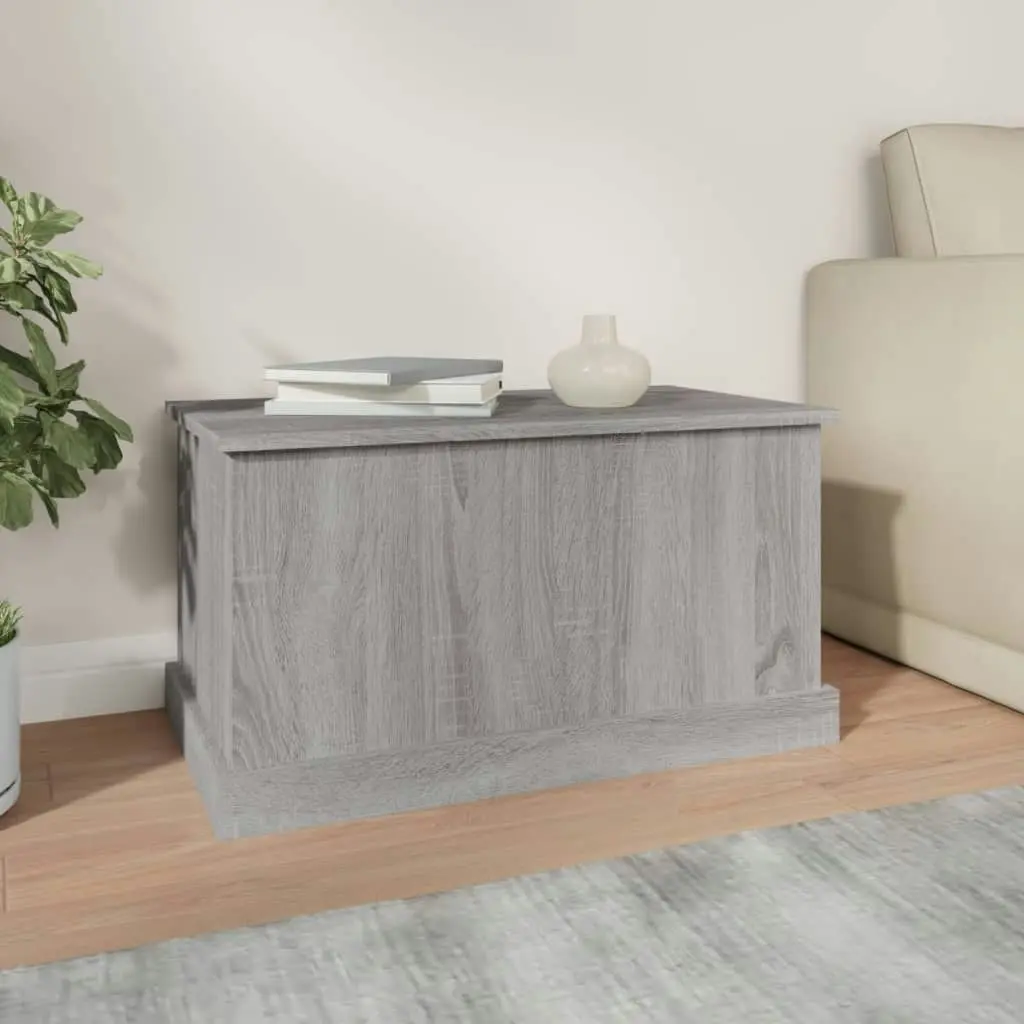 Storage Box Grey Sonoma 70x40x38 cm Engineered Wood 816510