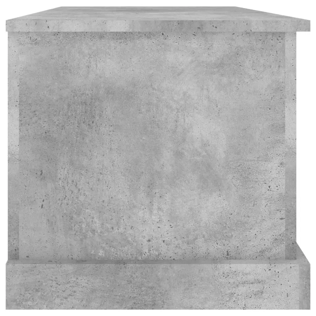 Storage Box Concrete Grey 70x40x38 cm Engineered Wood 816508