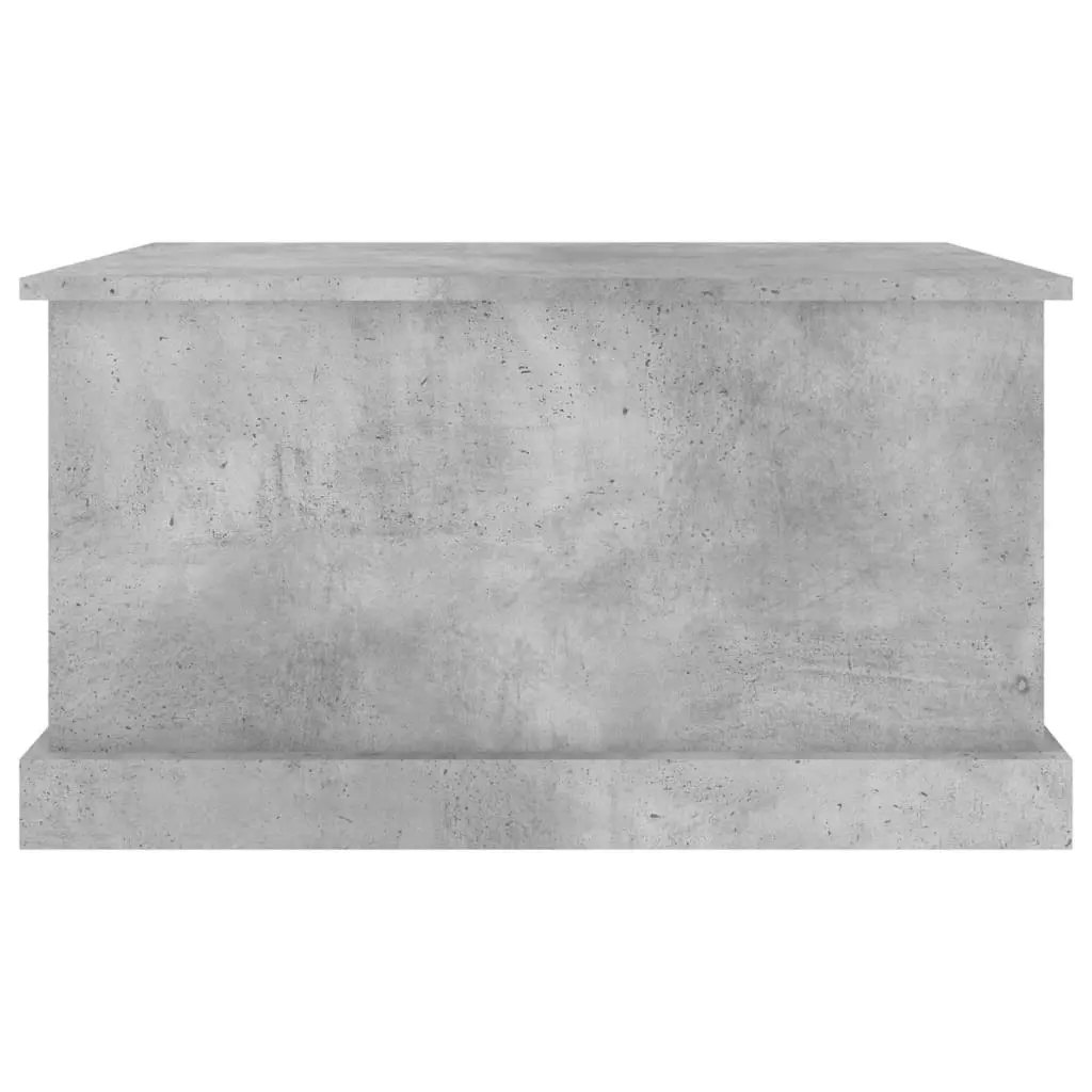 Storage Box Concrete Grey 70x40x38 cm Engineered Wood 816508