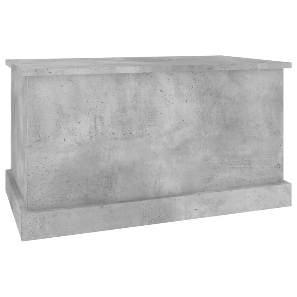 Storage Box Concrete Grey 70x40x38 cm Engineered Wood 816508