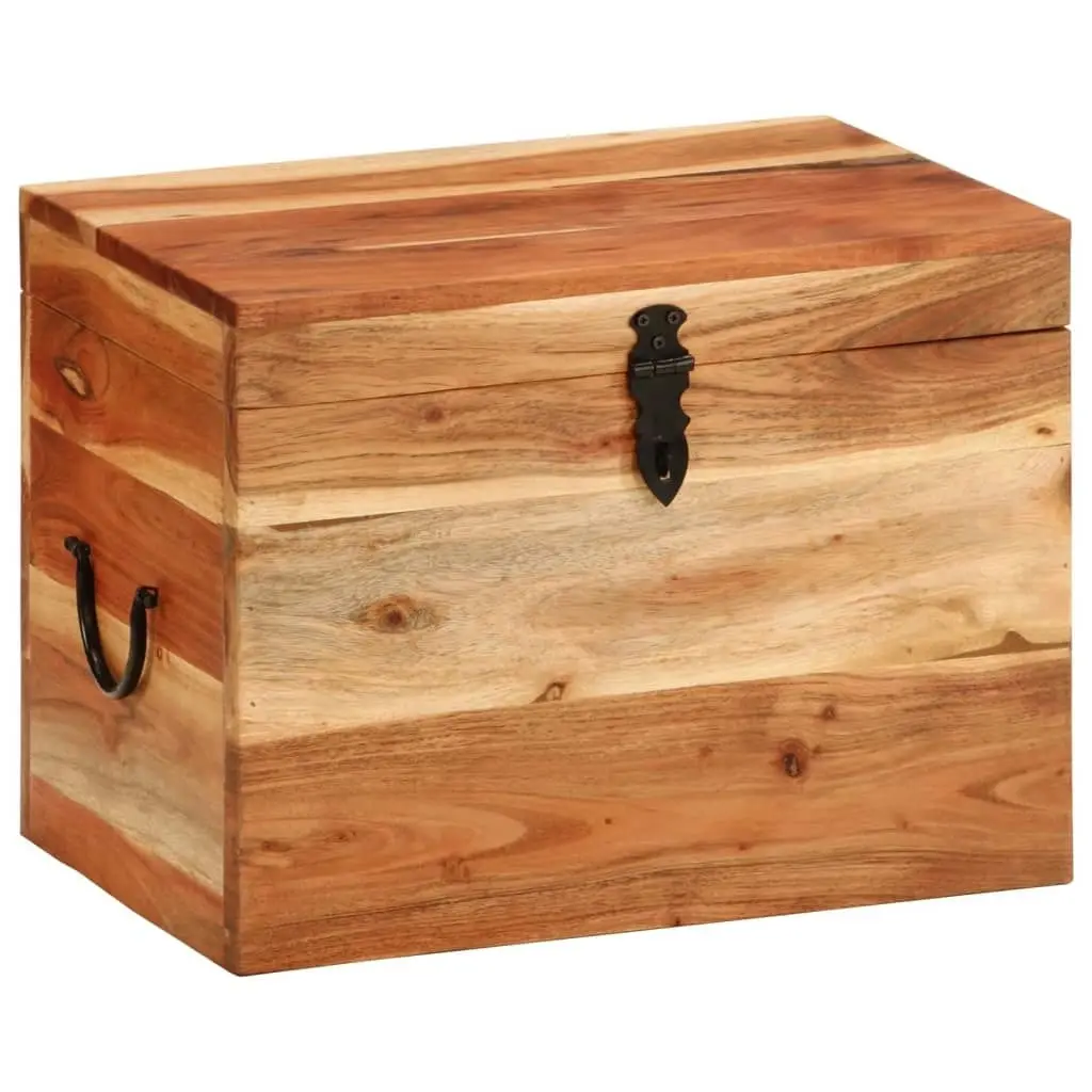 Storage Box 39x28x31 cm Solid Wood Acacia 338482