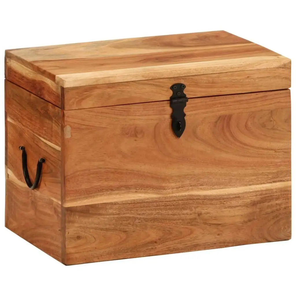 Storage Box 39x28x31 cm Solid Wood Acacia 338482