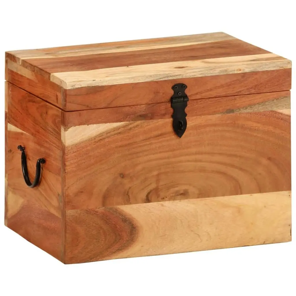 Storage Box 39x28x31 cm Solid Wood Acacia 338482