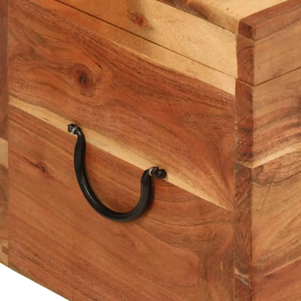 Storage Box 39x28x31 cm Solid Wood Acacia 338482