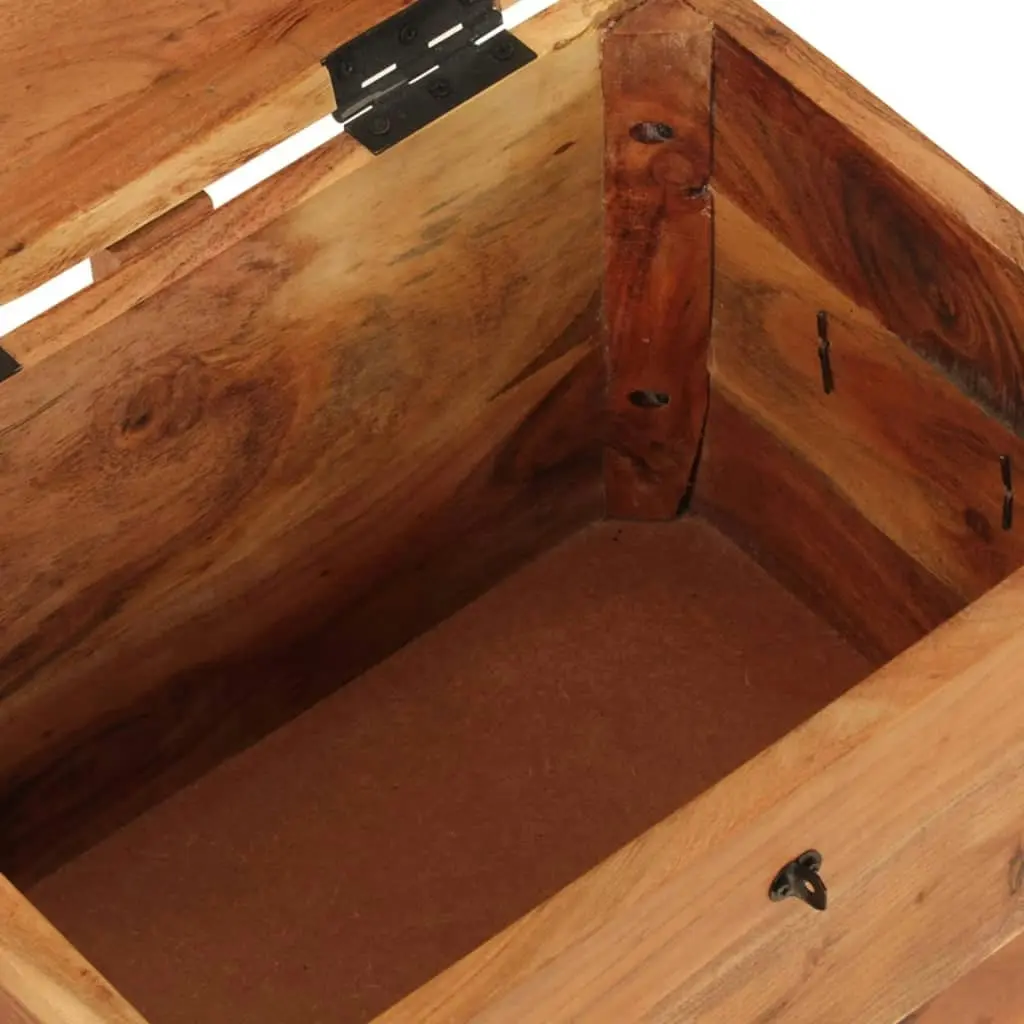 Storage Box 39x28x31 cm Solid Wood Acacia 338482