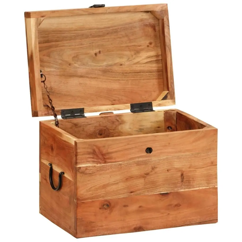 Storage Box 39x28x31 cm Solid Wood Acacia 338482