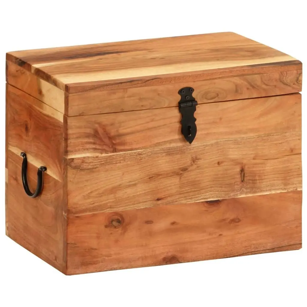 Storage Box 39x28x31 cm Solid Wood Acacia 338482