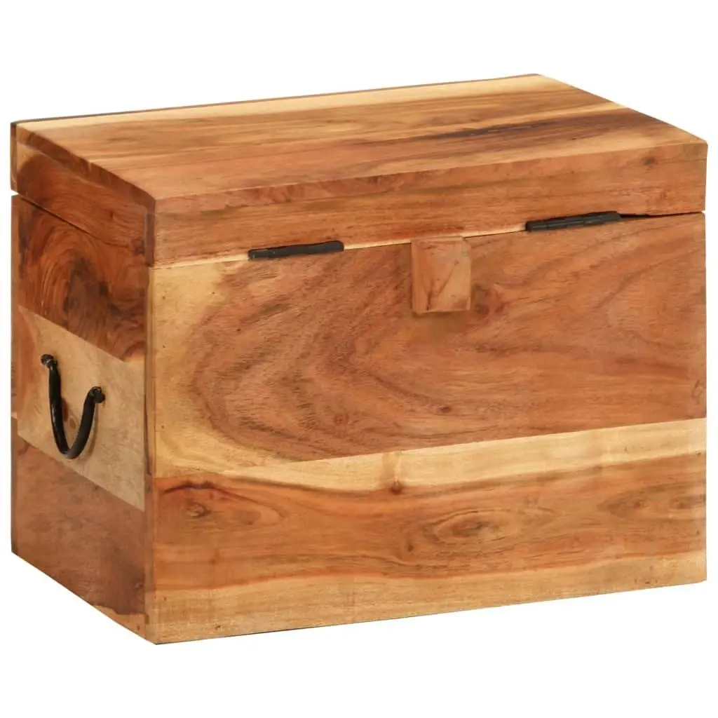 Storage Box 39x28x31 cm Solid Wood Acacia 338482