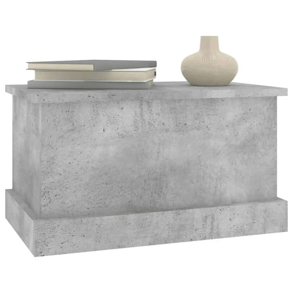 Storage Box Concrete Grey 50x30x28 cm Engineered Wood 816500