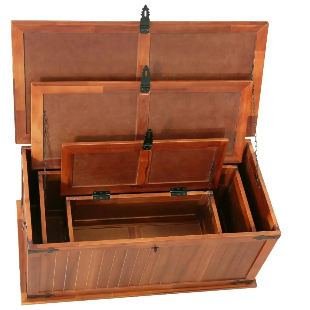 Storage Chests 3 pcs Solid Acacia Wood 247243