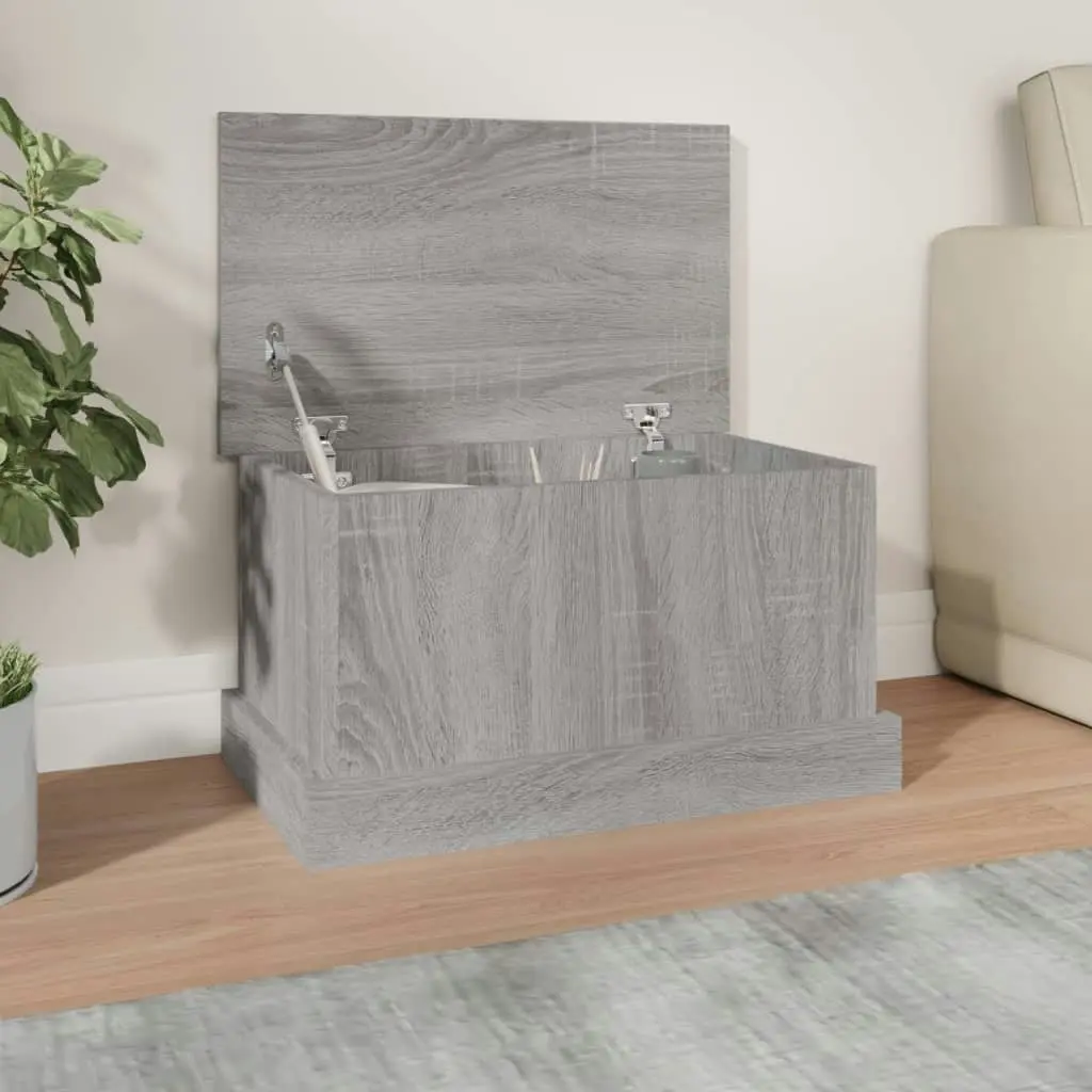 Storage Box Grey Sonoma 50x30x28 cm Engineered Wood 816502