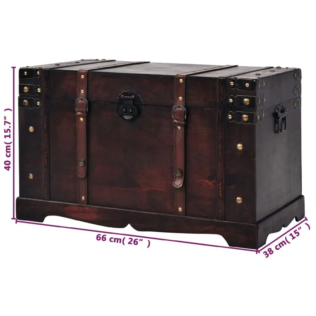 Vintage Treasure Chest Wood 66x38x40 cm 245478