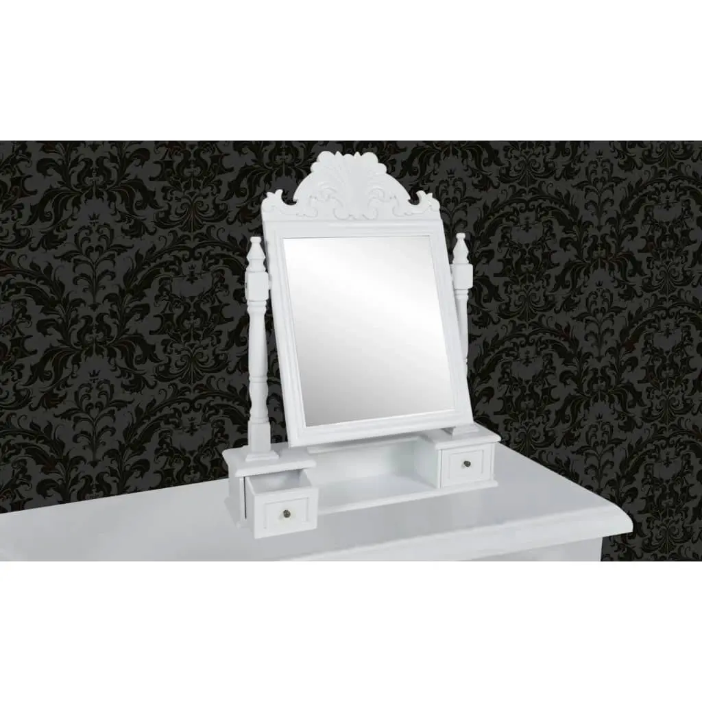 Vanity Makeup Table with Rectangular Swing Mirror MDF 60628