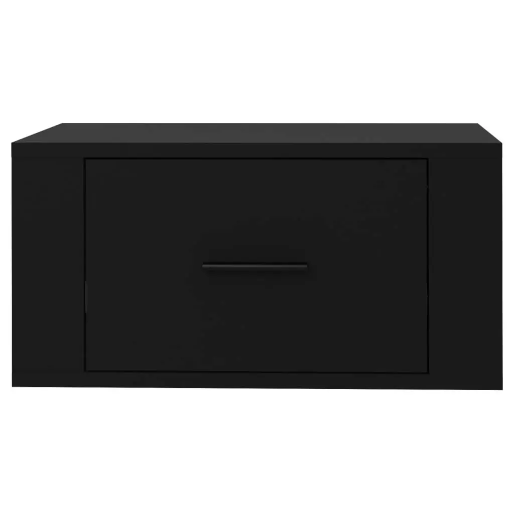 Wall-mounted Bedside Cabinet Black 50x36x25 cm 816842