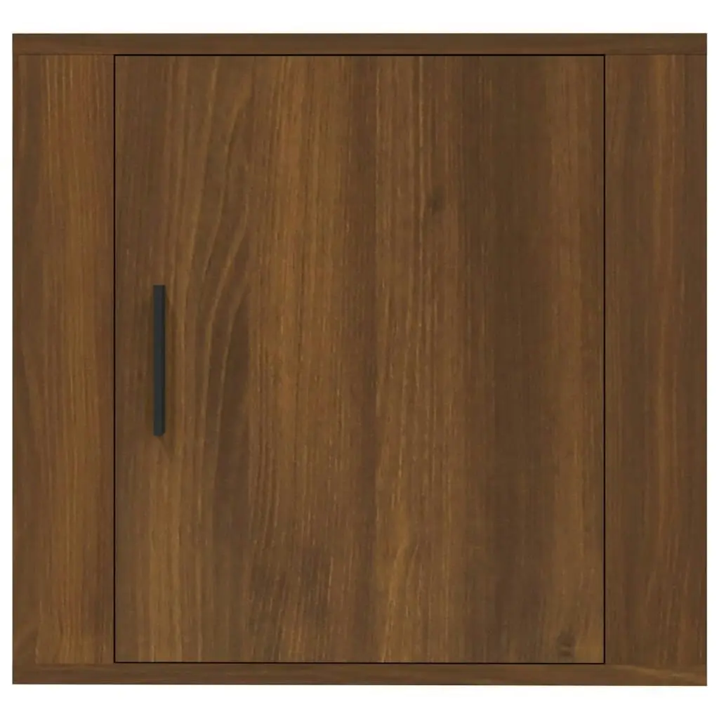 Wall-mounted Bedside Cabinet Brown Oak 50x30x47 cm 816878