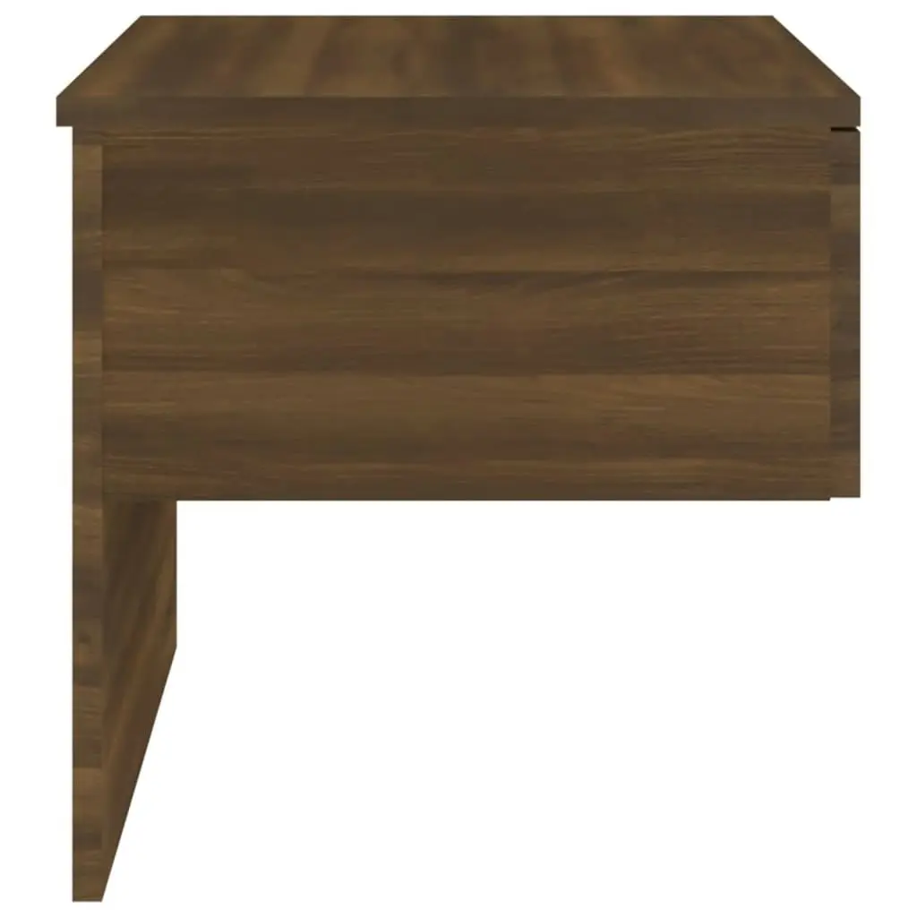 Wall-mounted Bedside Cabinet Brown Oak 816944