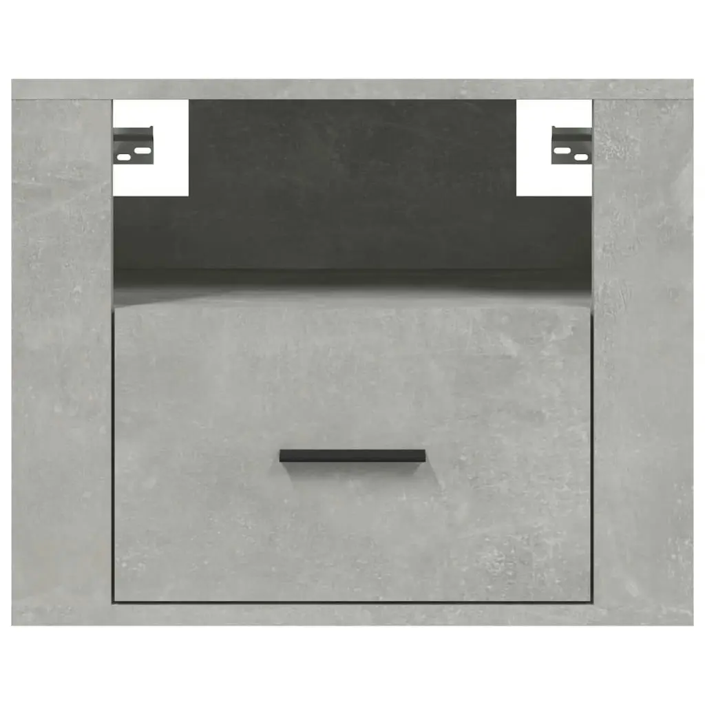 Wall-mounted Bedside Cabinet Concrete Grey 50x36x40 cm 816888