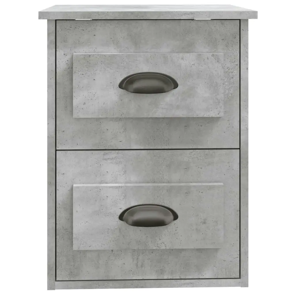 Wall-mounted Bedside Cabinet Concrete Grey 41.5x36x53cm 816400