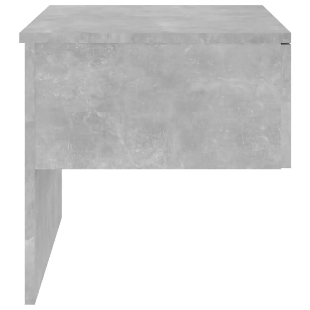 Wall-mounted Bedside Cabinet Concrete Grey 810943