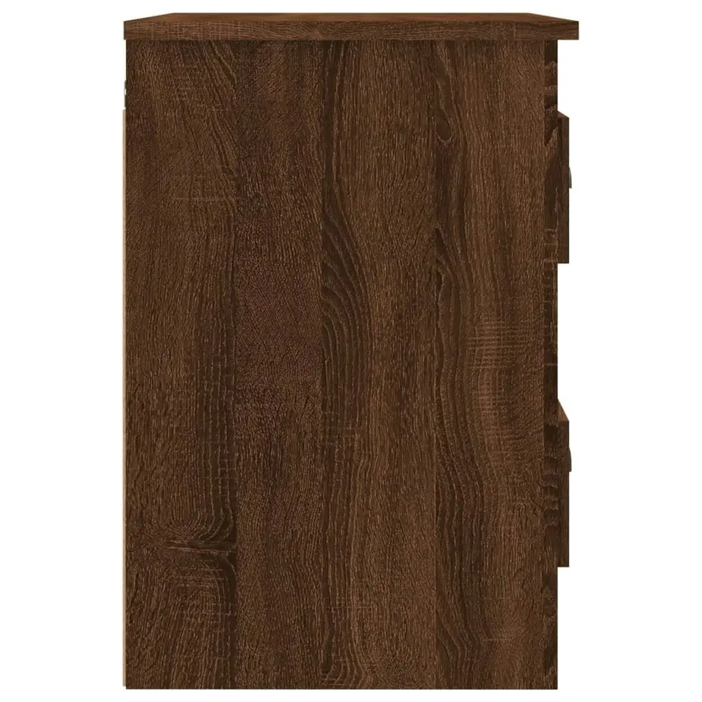 Wall-mounted Bedside Cabinet Brown Oak 41.5x36x53cm 816406