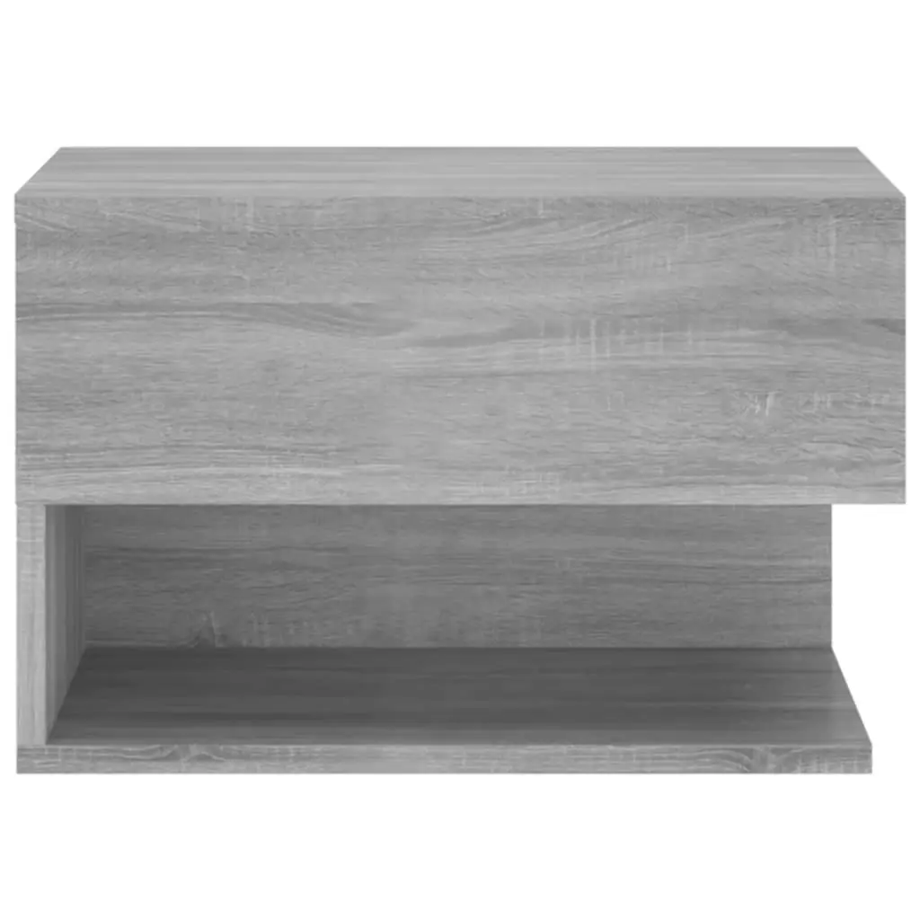 Wall-mounted Bedside Cabinet Grey Sonoma 816948