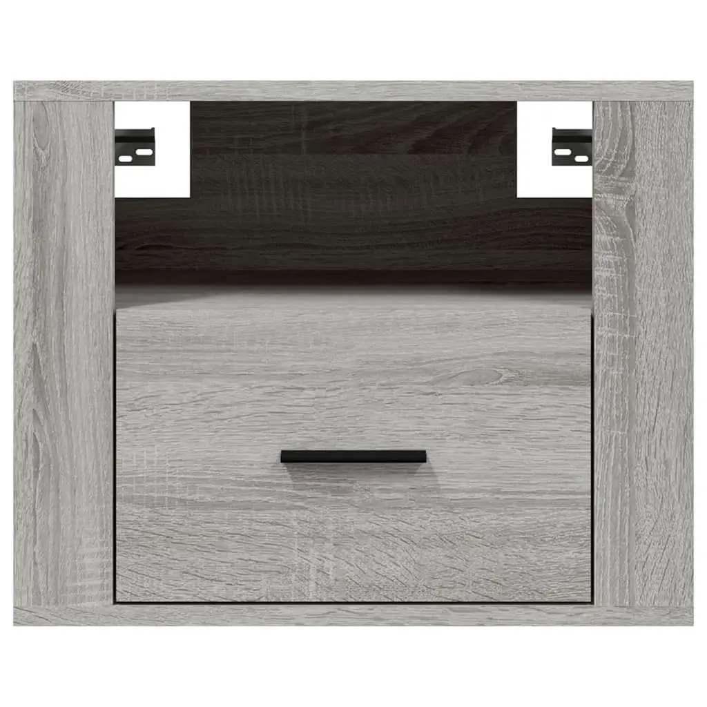 Wall-mounted Bedside Cabinet Grey Sonoma 50x36x40 cm 816892