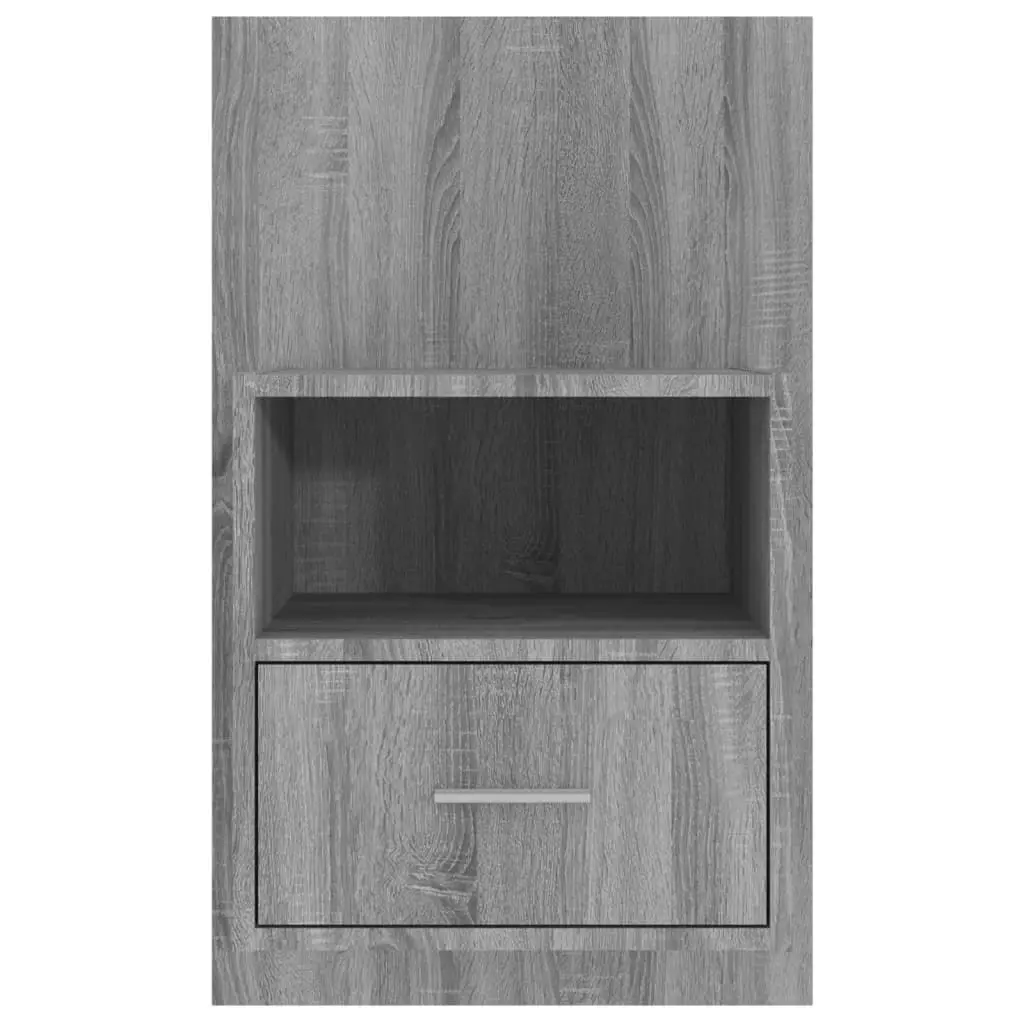 Wall-mounted Bedside Cabinet Grey Sonoma 816966