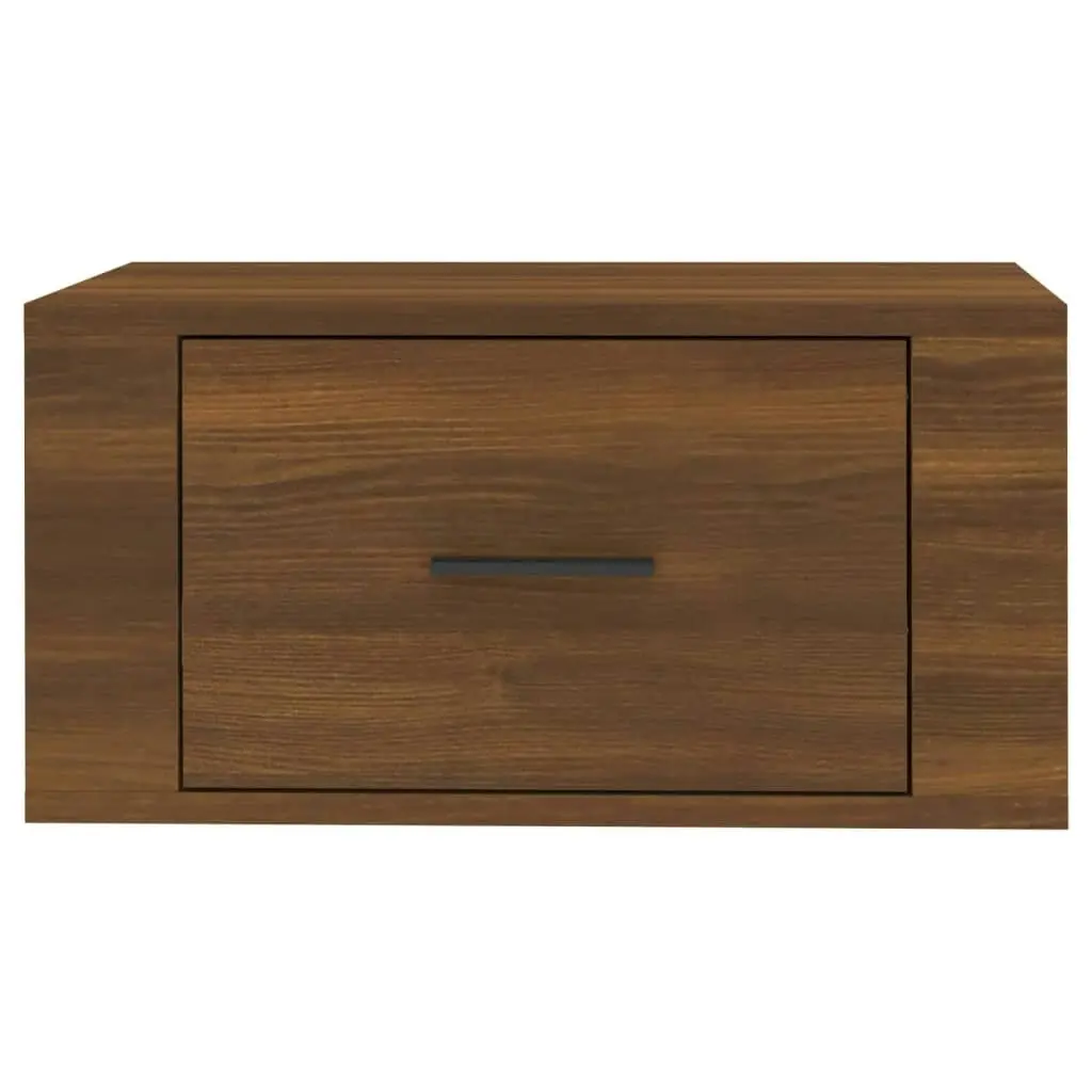 Wall-mounted Bedside Cabinet Brown Oak 50x36x25 cm 816854