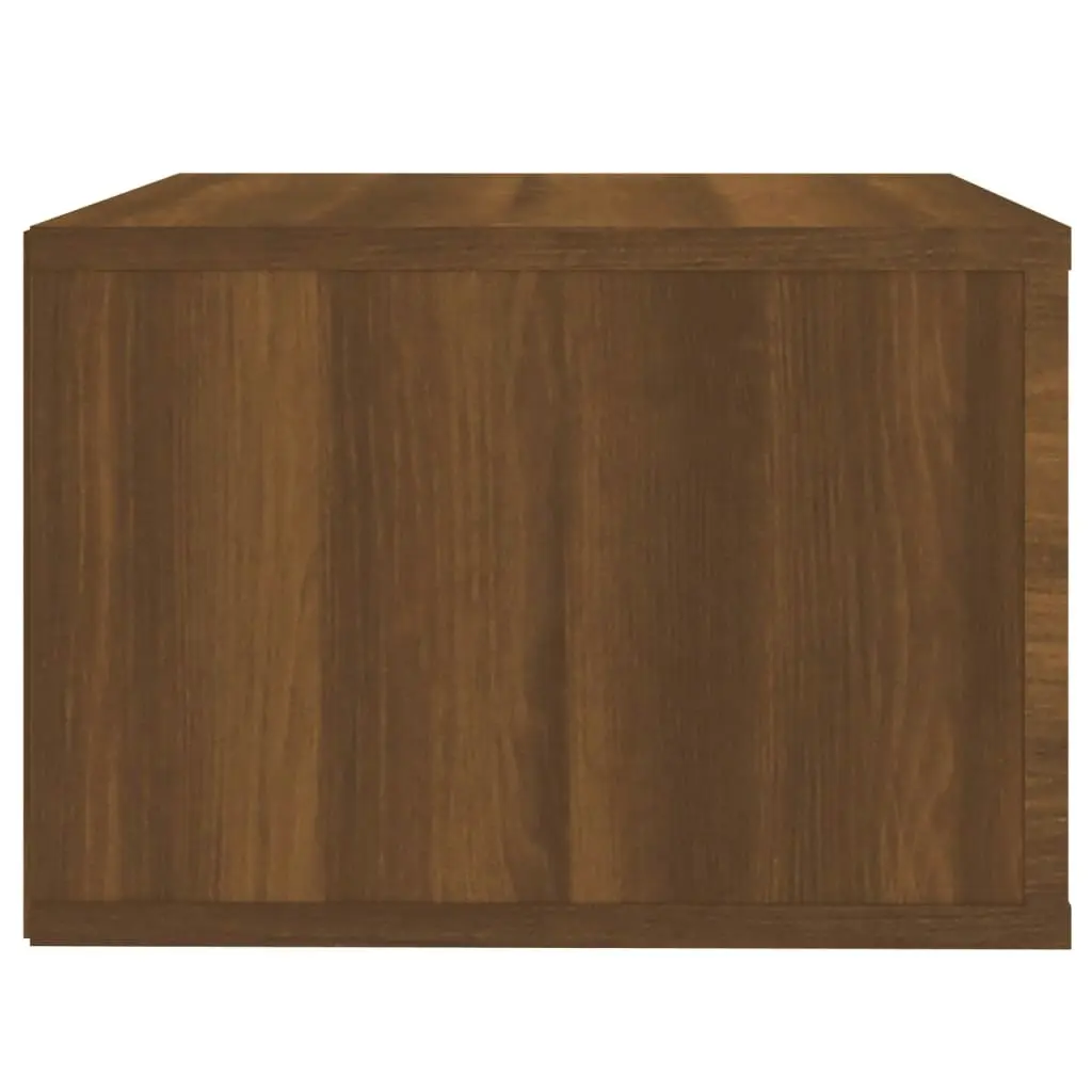 Wall-mounted Bedside Cabinet Brown Oak 50x36x25 cm 816854