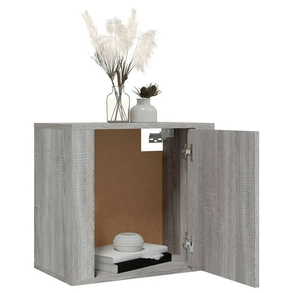 Wall-mounted Bedside Cabinet Grey Sonoma 50x30x47 cm 816876