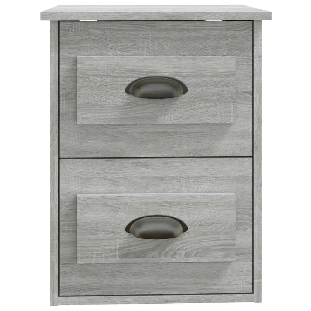 Wall-mounted Bedside Cabinet Grey Sonoma 41.5x36x53cm 816404