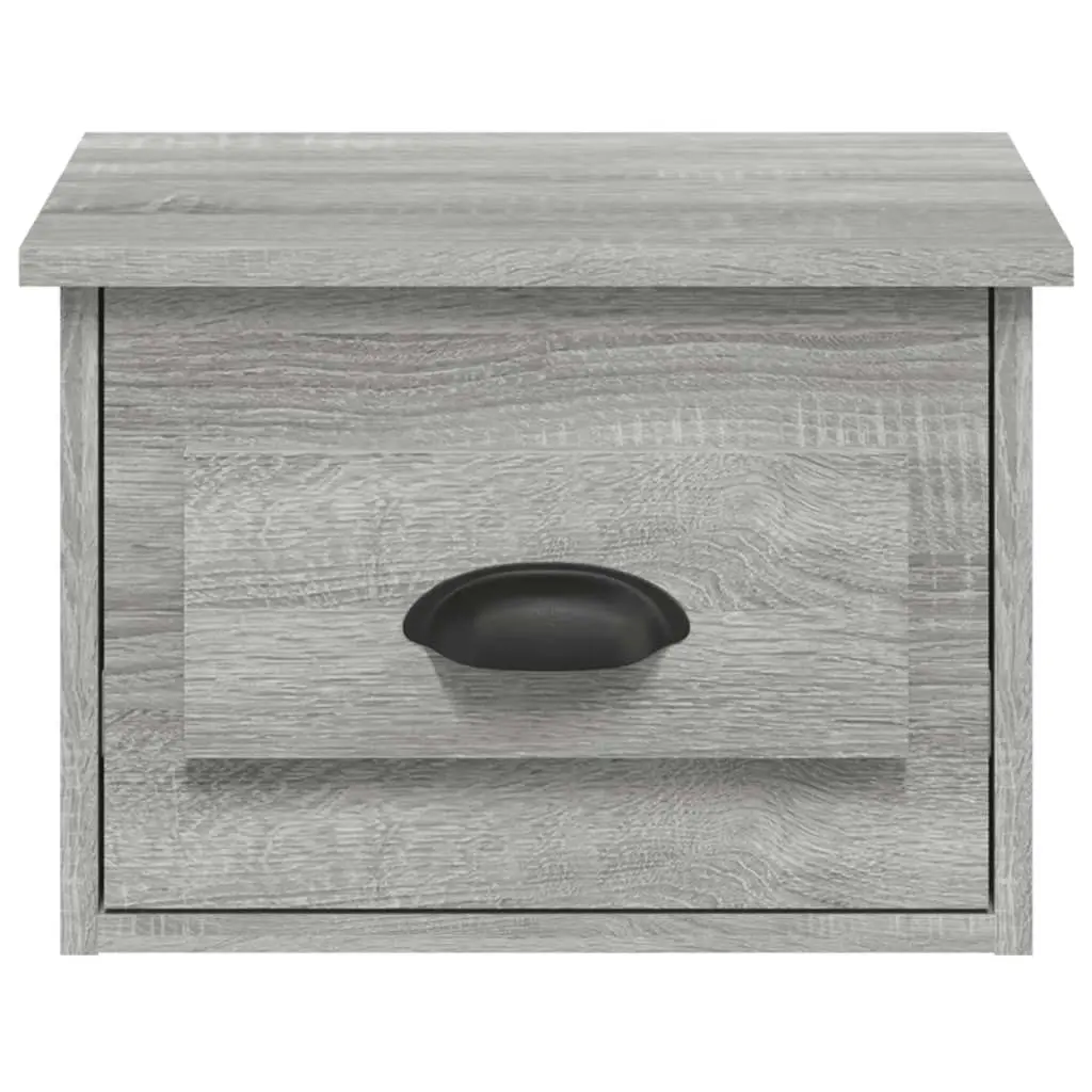 Wall-mounted Bedside Cabinet Grey Sonoma 41.5x36x28cm 816388