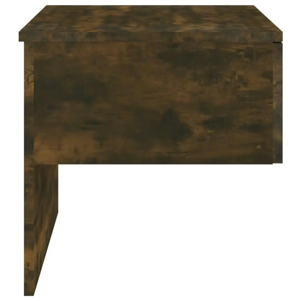 Wall-mounted Bedside Cabinet Smoked Oak 816940