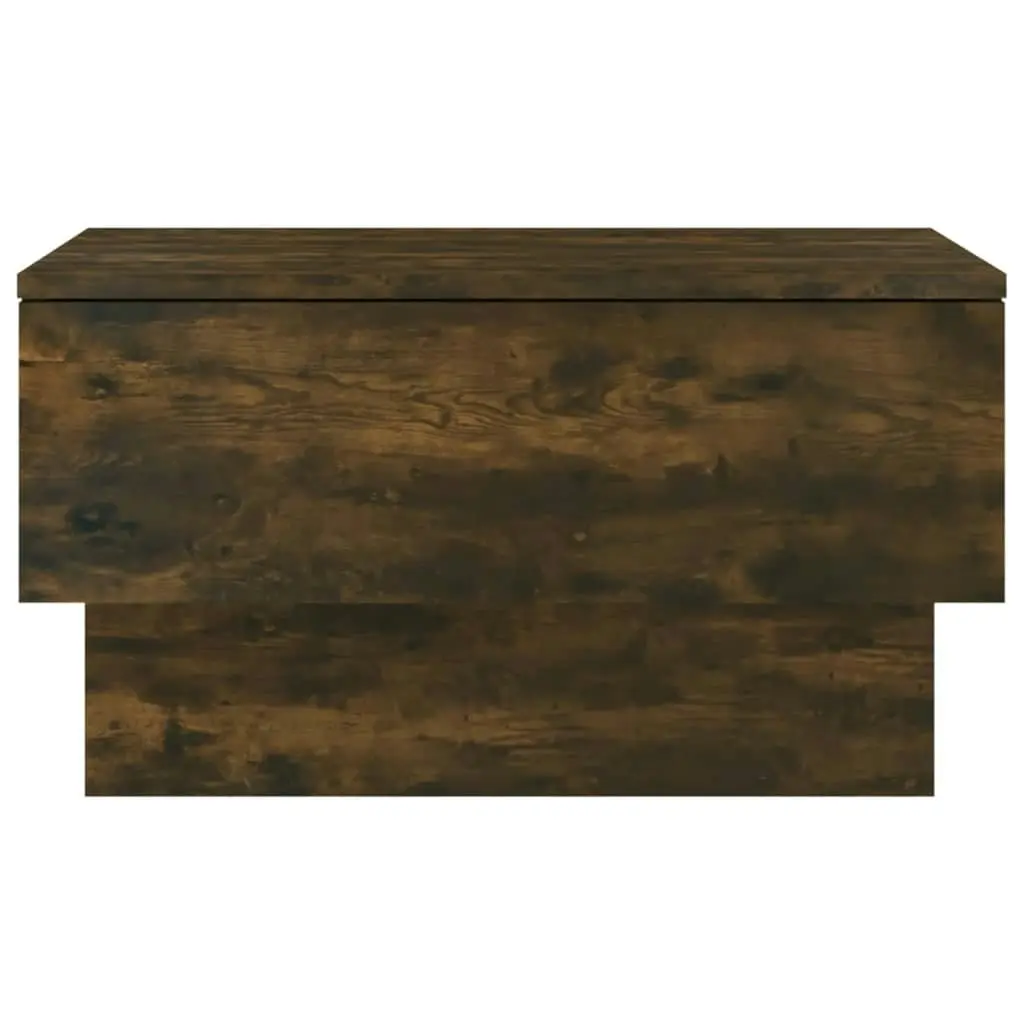 Wall-mounted Bedside Cabinet Smoked Oak 816940