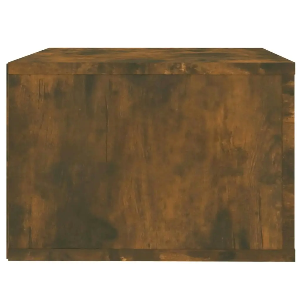 Wall-mounted Bedside Cabinet Smoked Oak 50x36x25 cm 816850