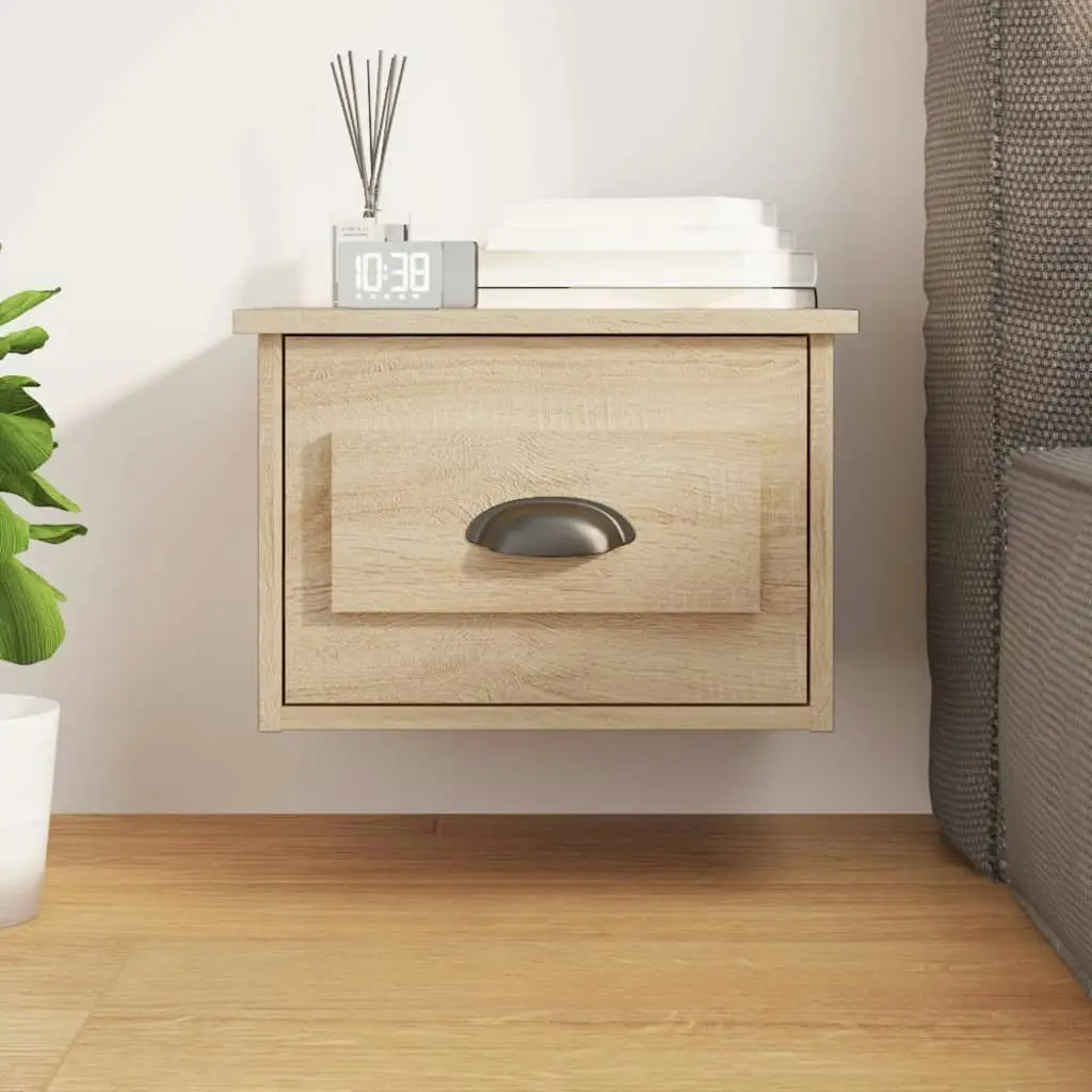 Wall-mounted Bedside Cabinet Sonoma Oak 41.5x36x28cm 816382