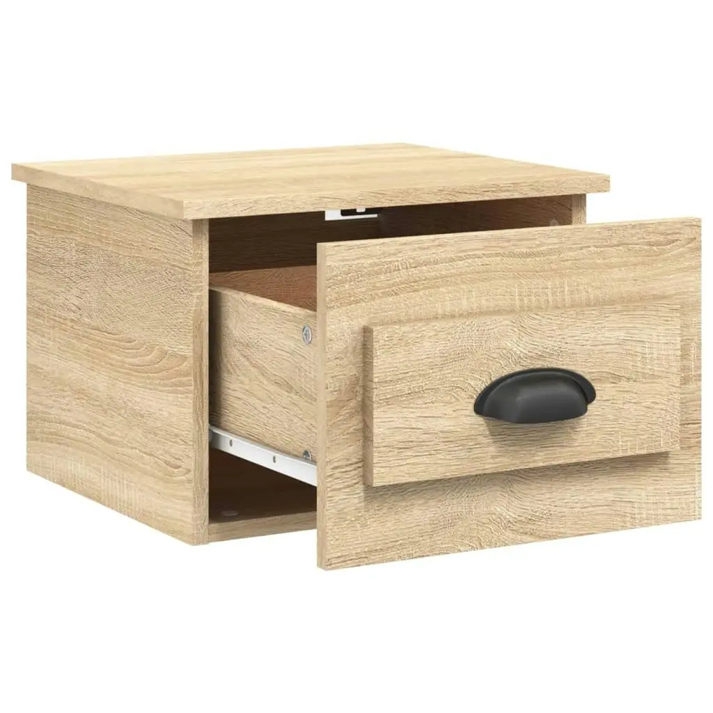 Wall-mounted Bedside Cabinet Sonoma Oak 41.5x36x28cm 816382