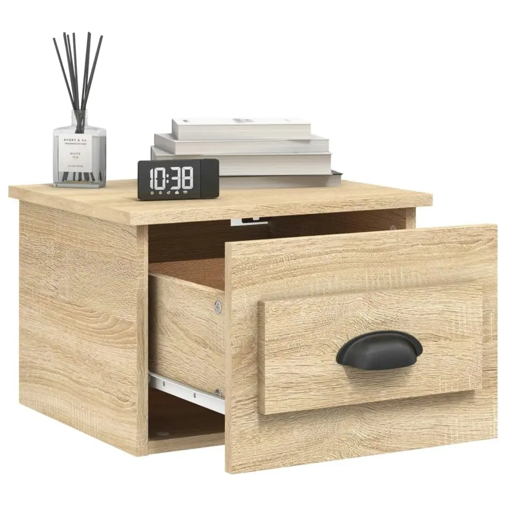 Wall-mounted Bedside Cabinet Sonoma Oak 41.5x36x28cm 816382