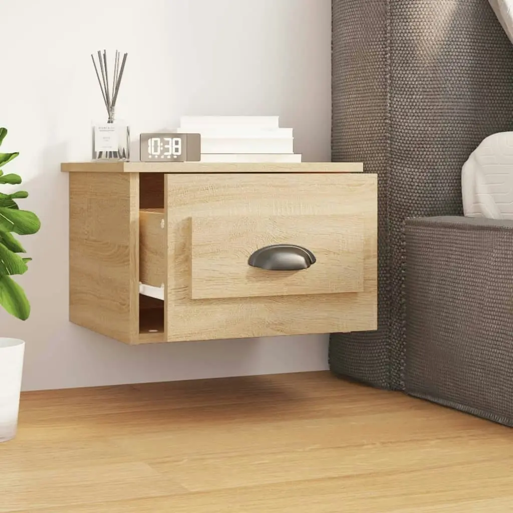 Wall-mounted Bedside Cabinet Sonoma Oak 41.5x36x28cm 816382