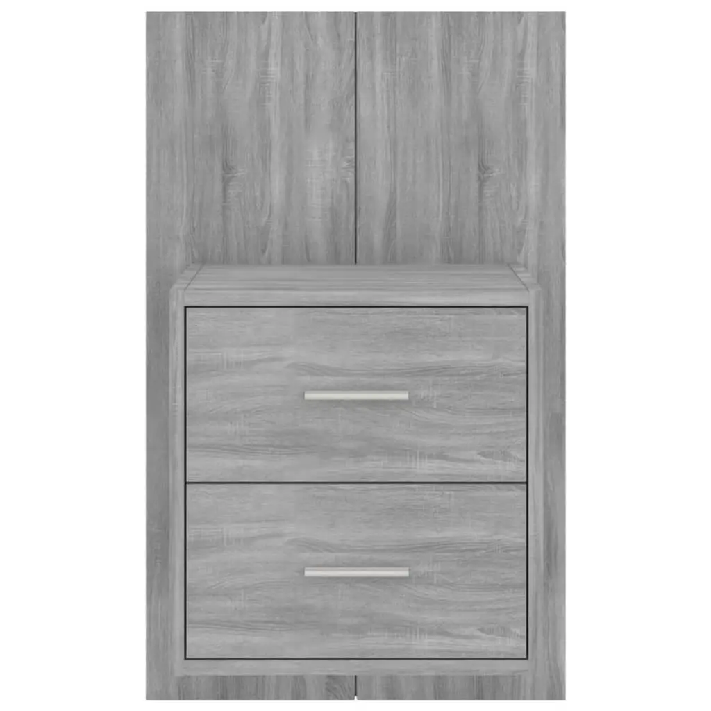 Wall-mounted Bedside Cabinet Grey Sonoma 816960