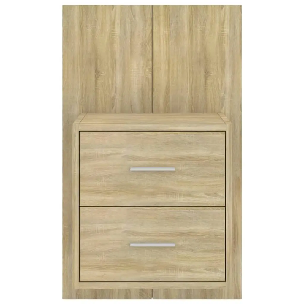 Wall-mounted Bedside Cabinet Sonoma Oak 810995